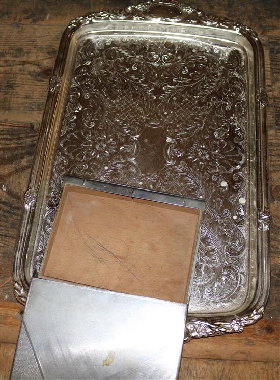 Quantity of silver plate